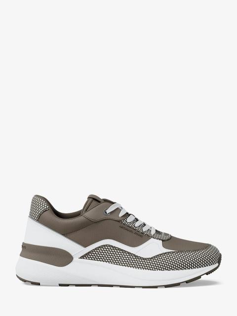 MICHAEL KORS Trevor Mixed-Media Trainer