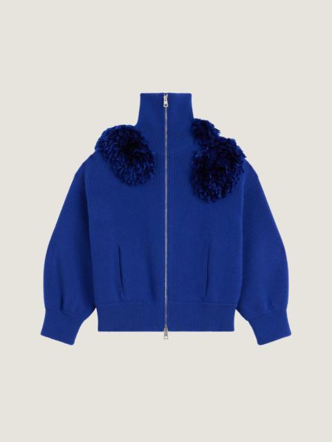Givenchy BLOUSON IN WOOL WITH POMPOMS