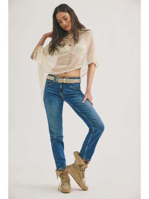 FREE PEOPLE We The Free Oracle Low-Rise Slim Straight Jeans
