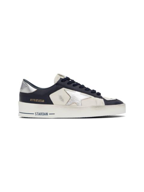 Golden Goose Navy & White Stardan Sneakers