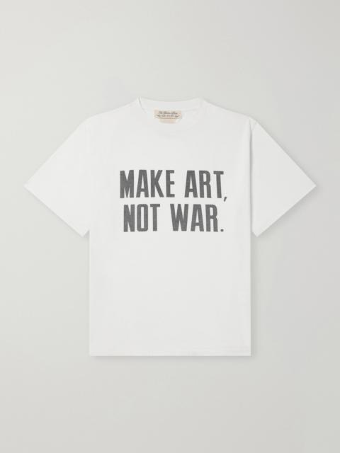 REMI RELIEF Make Art, Not War Printed Cotton-Jersey T-Shirt
