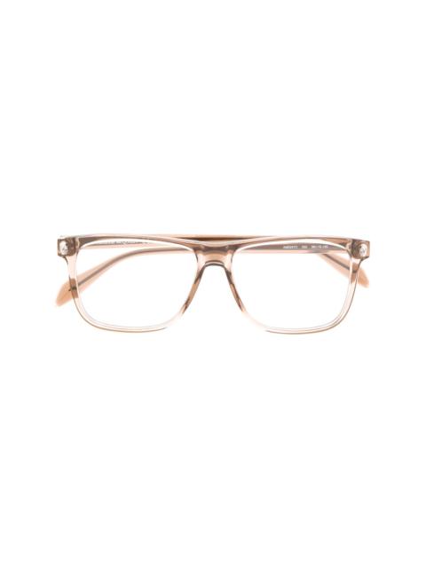 Alexander McQueen rectangular frame glasses