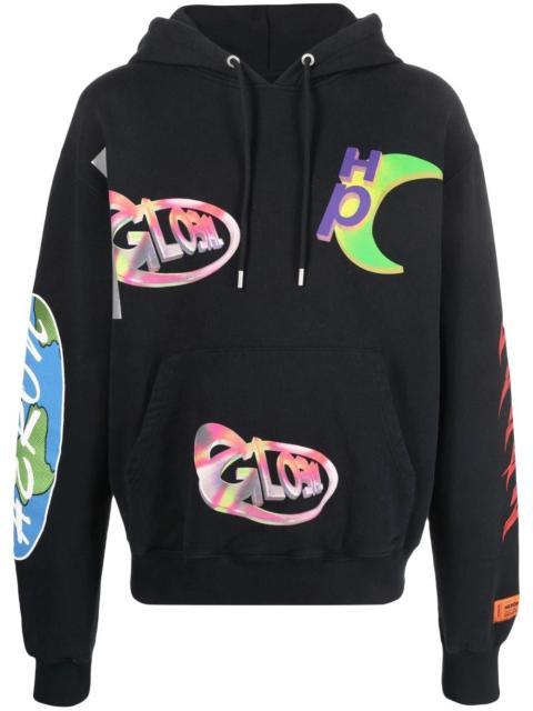 Heron Preston global print hoodie