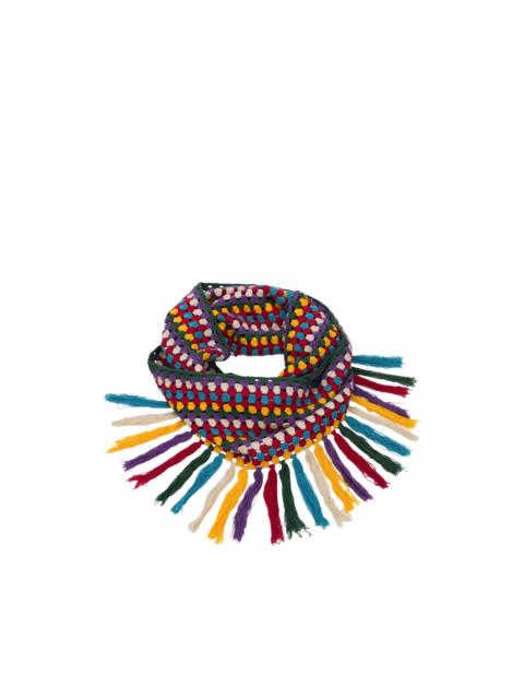 DENIM TEARS Aran crochet scarf