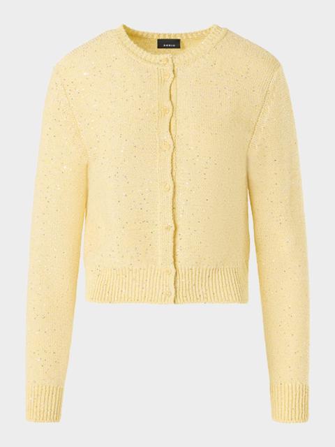 AKRIS Knit Cardigan with Sequins