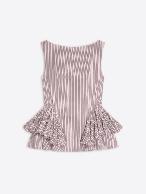 Dries Van Noten RUFFLED PEPLUM TOP