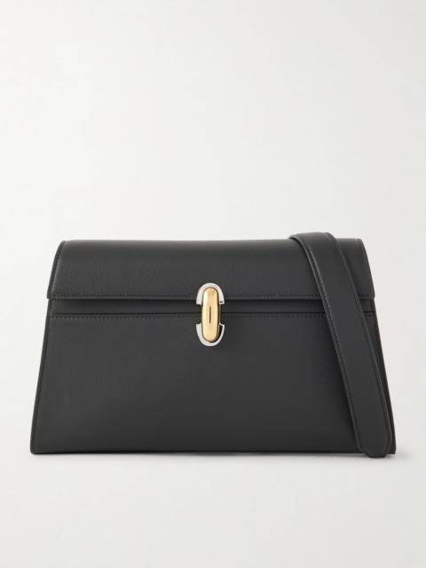 SAVETTE Symmetry Textured-leather Shoulder Bag