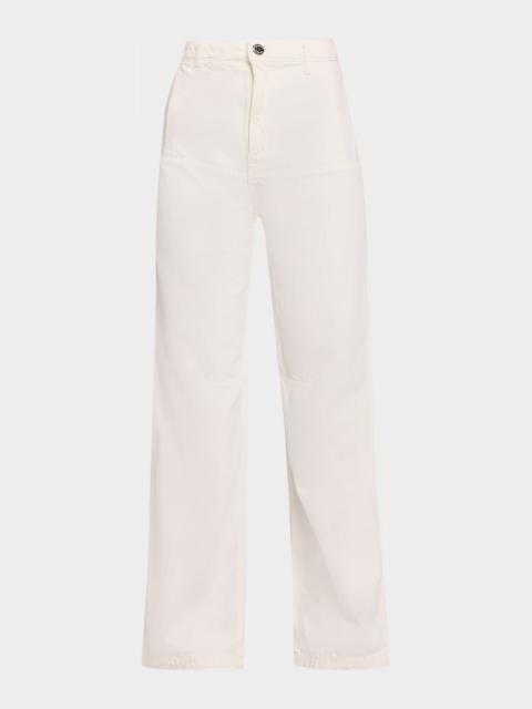 BRANDON MAXWELL Stevie Straight-Leg Cargo Jeans