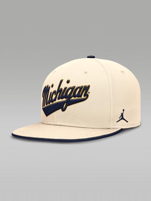 Jordan Michigan Wolverines Primetime True Men's Jordan Brand Dri-FIT College Fitted Hat