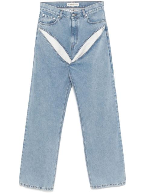Y/Project cut-out detail jeans