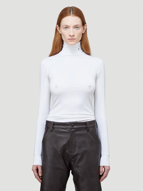 Raf Simons R-Embroidered Turtleneck Top
