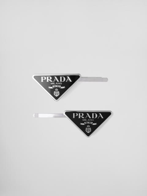 Prada Metal hair clips