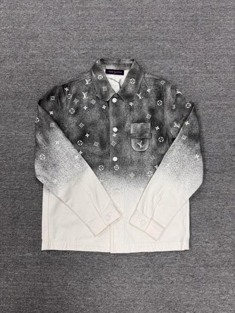 Louis Vuitton Louis Vuitton Grey White Starry Sky Gradient Monogram Denim Jacket