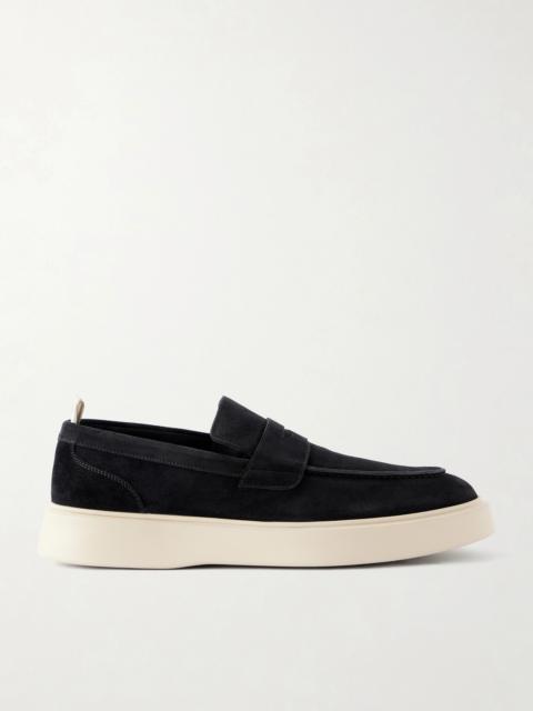 OFFICINE CREATIVE Frame 001 Suede Penny Loafers