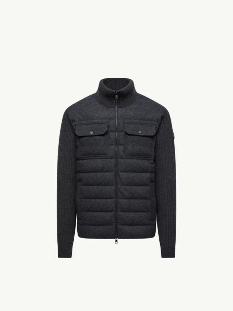 Moncler Padded Wool Zip-up Cardigan