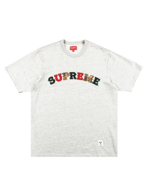 Supreme Supreme Plaid Appliqué Short-Sleeve Top 'Heather Grey'