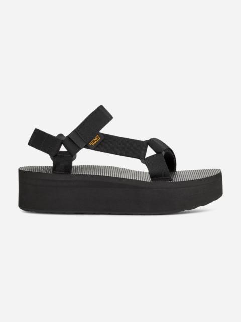 Teva Women's Flatform Universal Sandal in Black/yellow