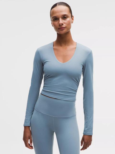 lululemon All It Takes Ribbed Nulu V-Neck Long-Sleeve Shirt *B-D Cups