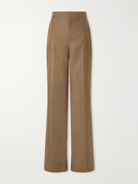 Ralph Lauren Dean Linen Wide-leg Pants