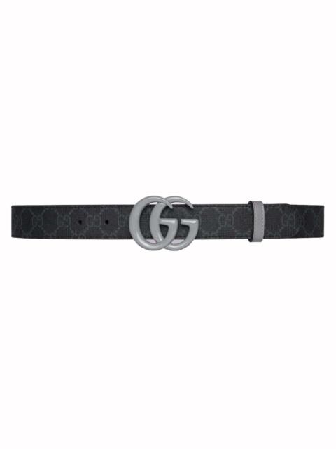 GUCCI Gucci GG Supreme Monogram Belt Black/Grey