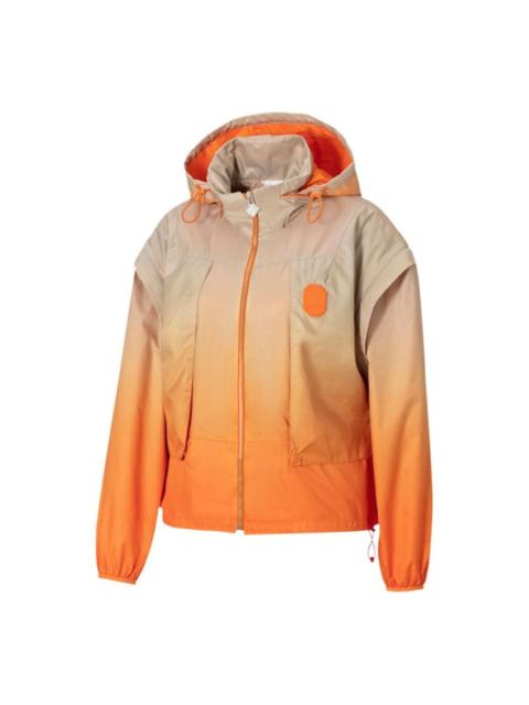 PUMA (WMNS) PUMA x PRONOUNCE Printing Hooded Jacket Orange 532147-29