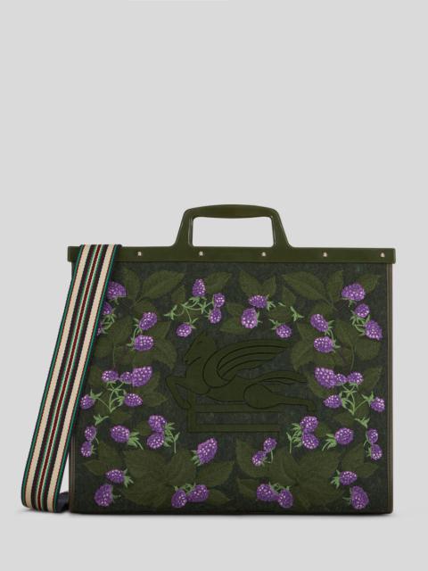 Etro LARGE EMBROIDERED LOVE TROTTER BAG
