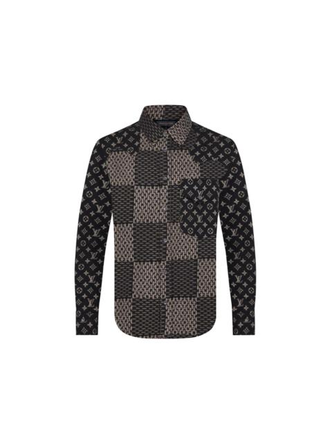 Louis Vuitton Louis Vuitton x Nigo MNGM Waves Giant Damier Flannel Shirt Charbon