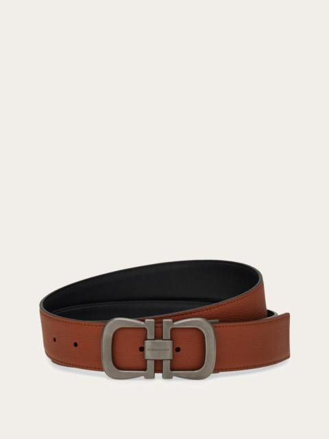 FERRAGAMO Reversible and adjustable Gancini belt