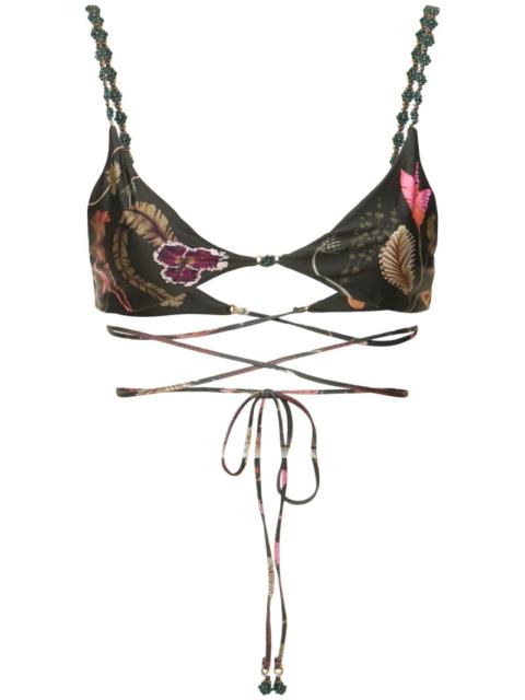 Agua by Agua Bendita Magia Habitat triangle bikini top