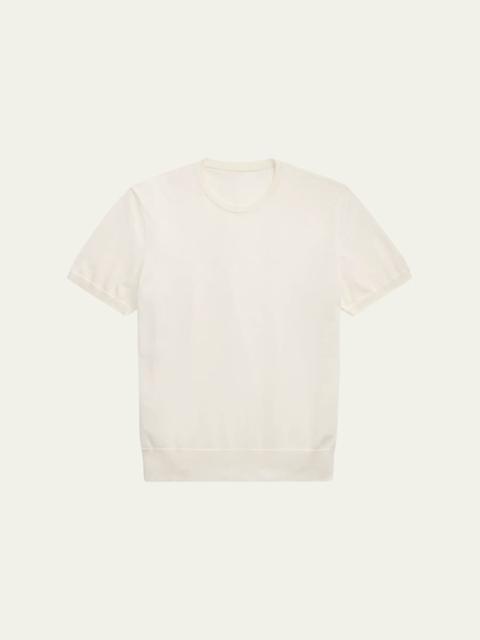 Ralph Lauren Men's Cotton Short-Sleeve Crewneck Sweater