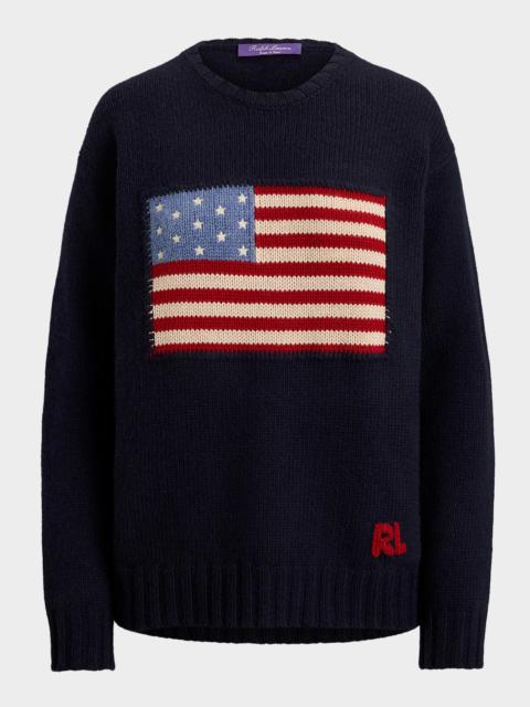 Ralph Lauren Flag Cashmere Crewneck Sweater