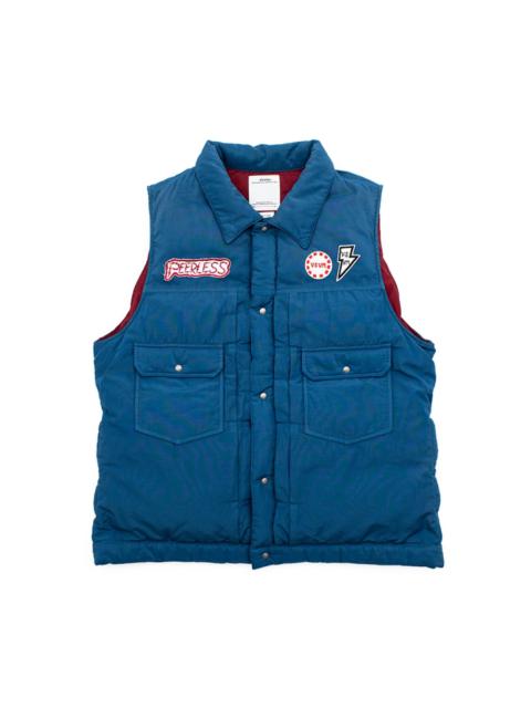 visvim 101 DOWN VEST (OVERDYE) BLUE