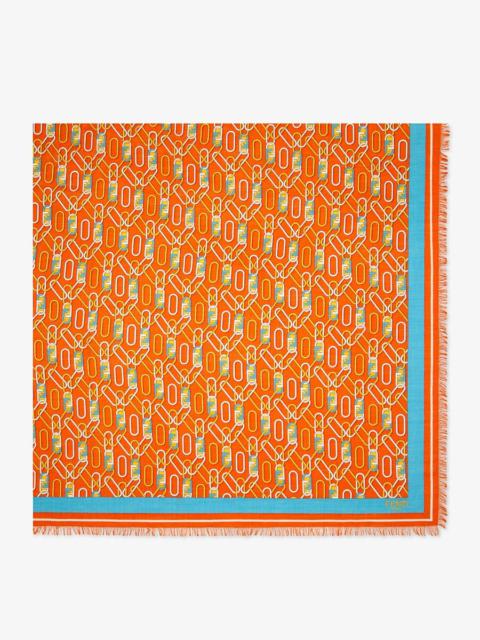 FENDI Orange silk shawl