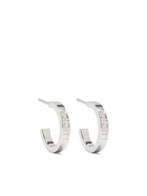 MM6 Maison Margiela engraved half-hoop earrings