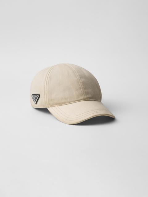 Prada Worn bull-denim baseball cap