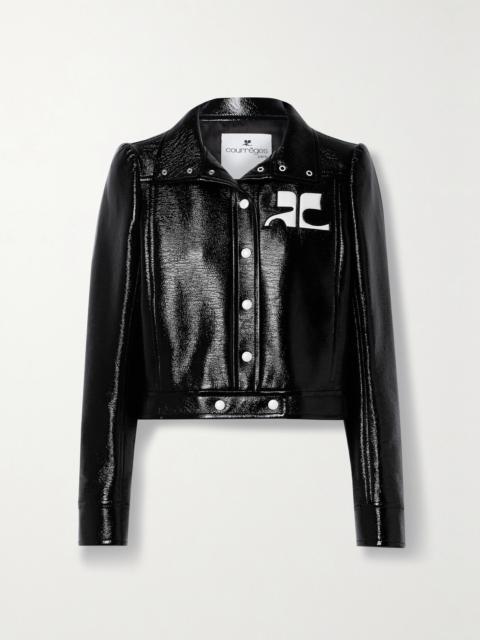 courrèges Reedition Coated Cotton-blend Jacket