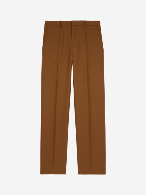 The Kooples STRAIGHT-LEG SUIT PANTS IN BROWN WOOL
