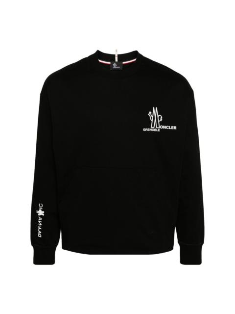 Moncler embossed-logo cotton sweatshirt