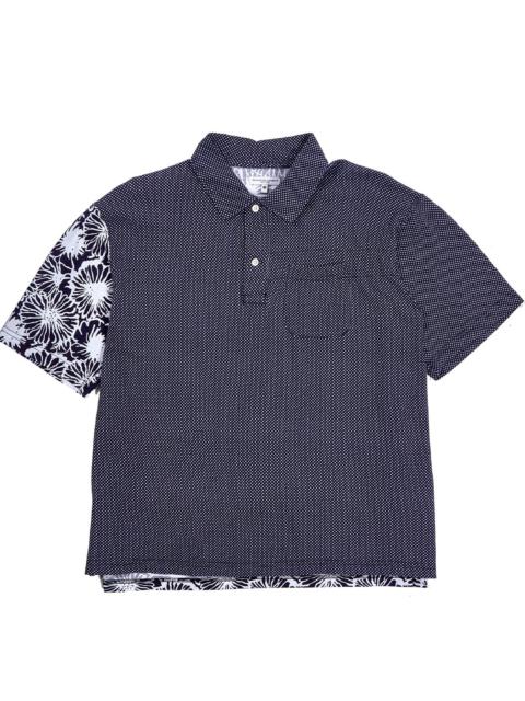 Engineered Garments Floral Polo Shirt Combo In Navy