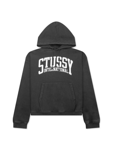 STUSSY INTL RELAXED HOODIE - WASHED BLACK