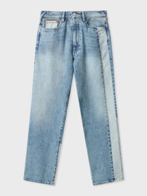 Paul Smith Relaxed-Fit Mid-Wash Patch Jeans