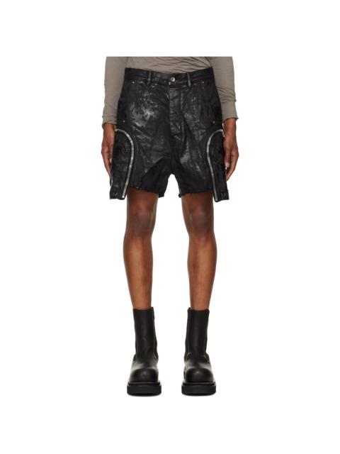 Rick Owens DRKSHDW Black Tower Bauhaus Denim Shorts