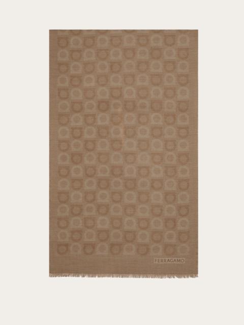 FERRAGAMO Gancini pattern scarf