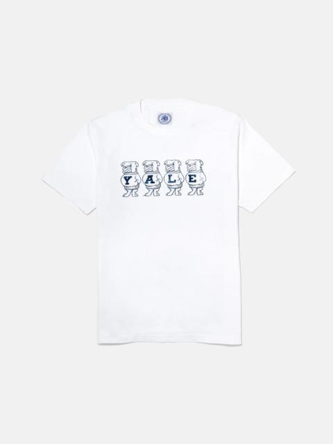 J. PRESS YALE WHITE VINTAGE BULLDOG T-SHIRT