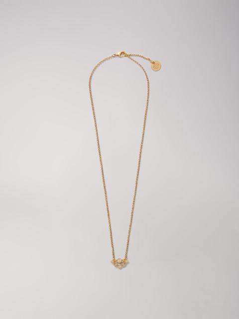 maje Gold-tone necklace with rhinestones