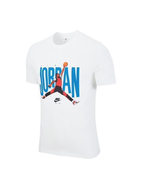 Jordan Air Jordan Jumpman Logo Printing Knit Round Collar Male White DH9519-100