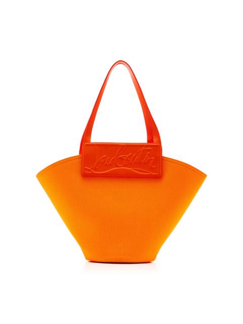 Christian Louboutin Loubishore Leather Tote Bag orange