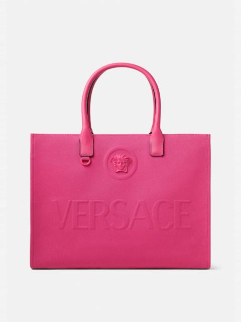 VERSACE La Medusa Canvas Tote Bag