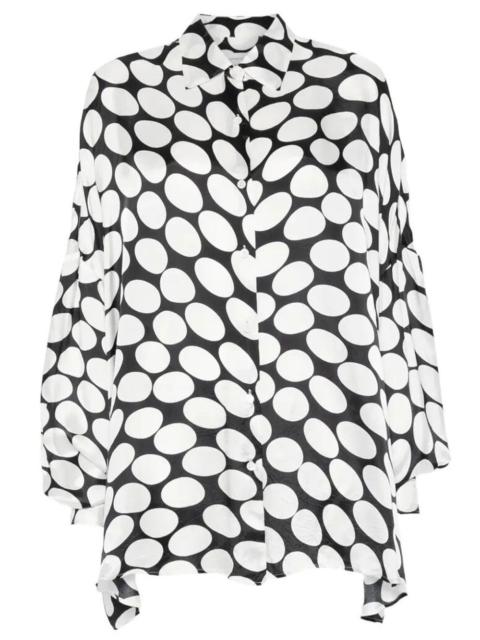 Dries Van Noten CASIA SHIRT IN VISCOSE WITH LARGE POLKA DOTS
