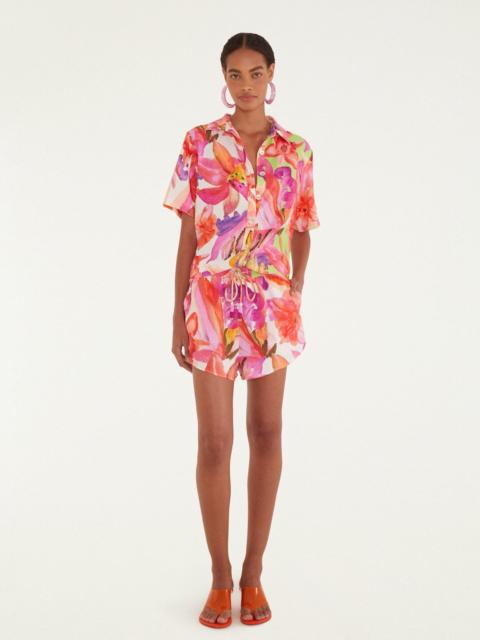 FARM RIO Multicolor Artsy Flora Lenzing Ecovero Euroflax Shorts